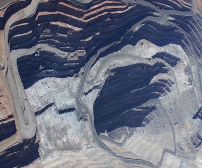 Ortofoto de operación minera