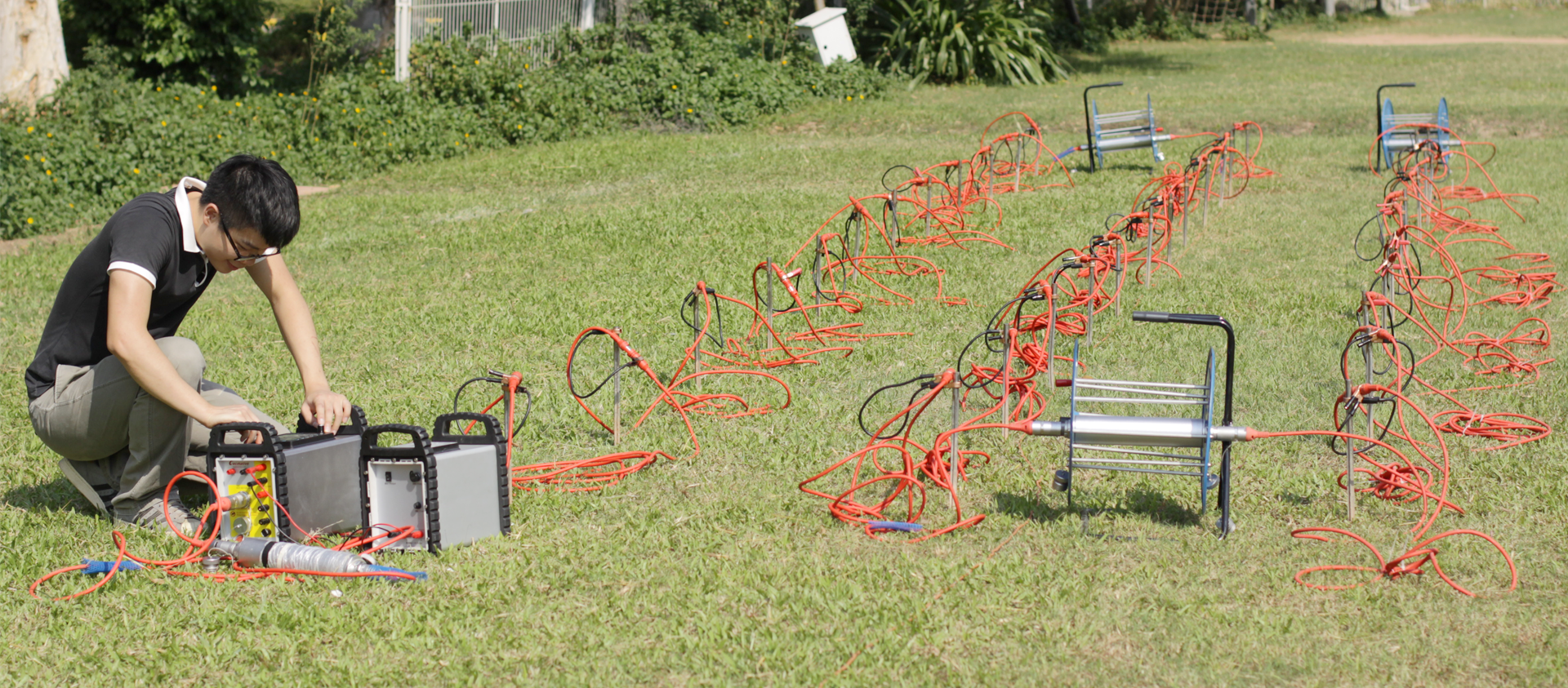 Diagrama de medición de resistividad eléctrica