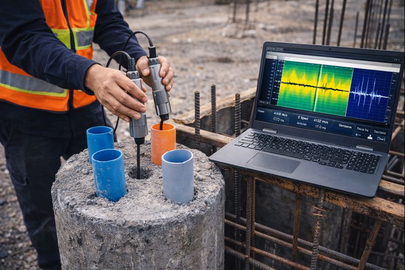 Ultrasonido en Cimentaciones CSL - Prueba de integridad de pilotes